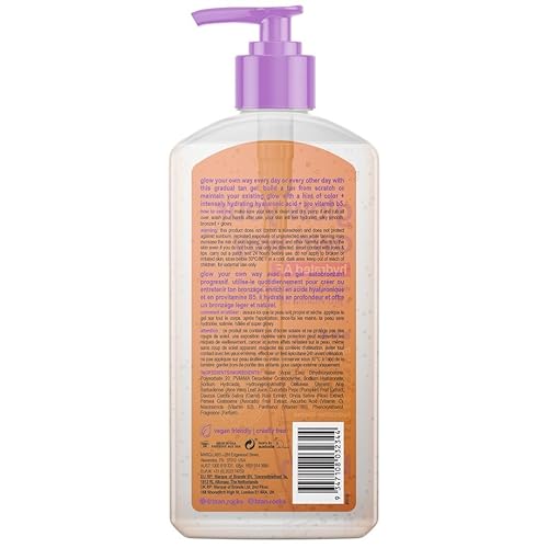 Miniatura 2 de b.tan Gel autobronceador transparente facial y corporal, brilla a tu manera, hidratado, ultra hidratante, resistente a la transferencia, gel de
