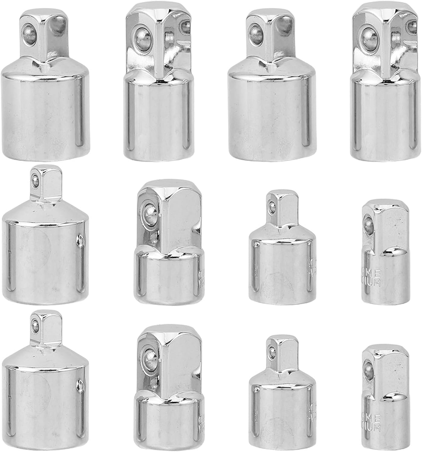 2 Sets Vanadium Steel Hex Drive Socket Adapter for Ratchet Wrenches