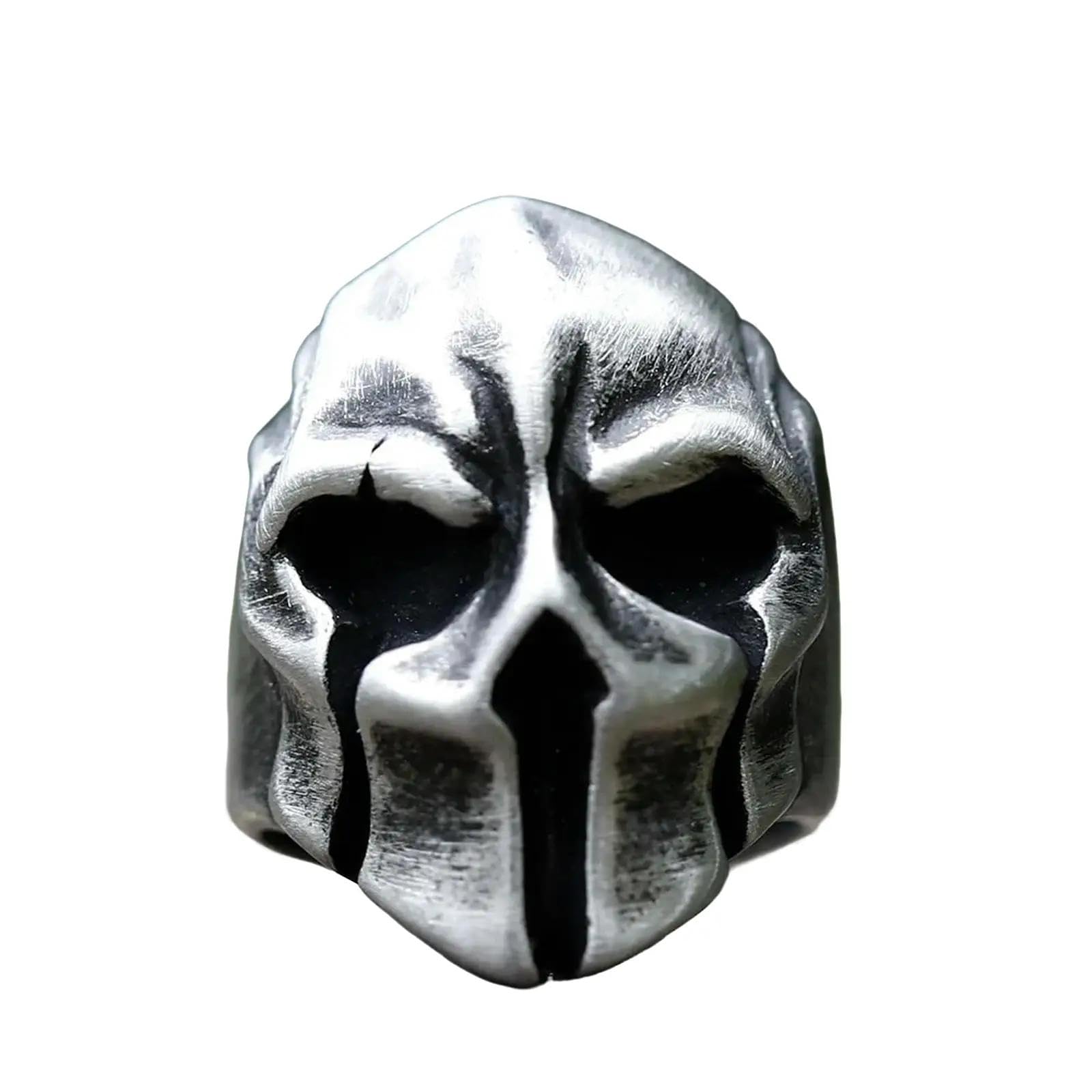 New Men's Rings Punisher Mask Ring For Teens Gothic Punk Biker Jewelry Gifts Vintage