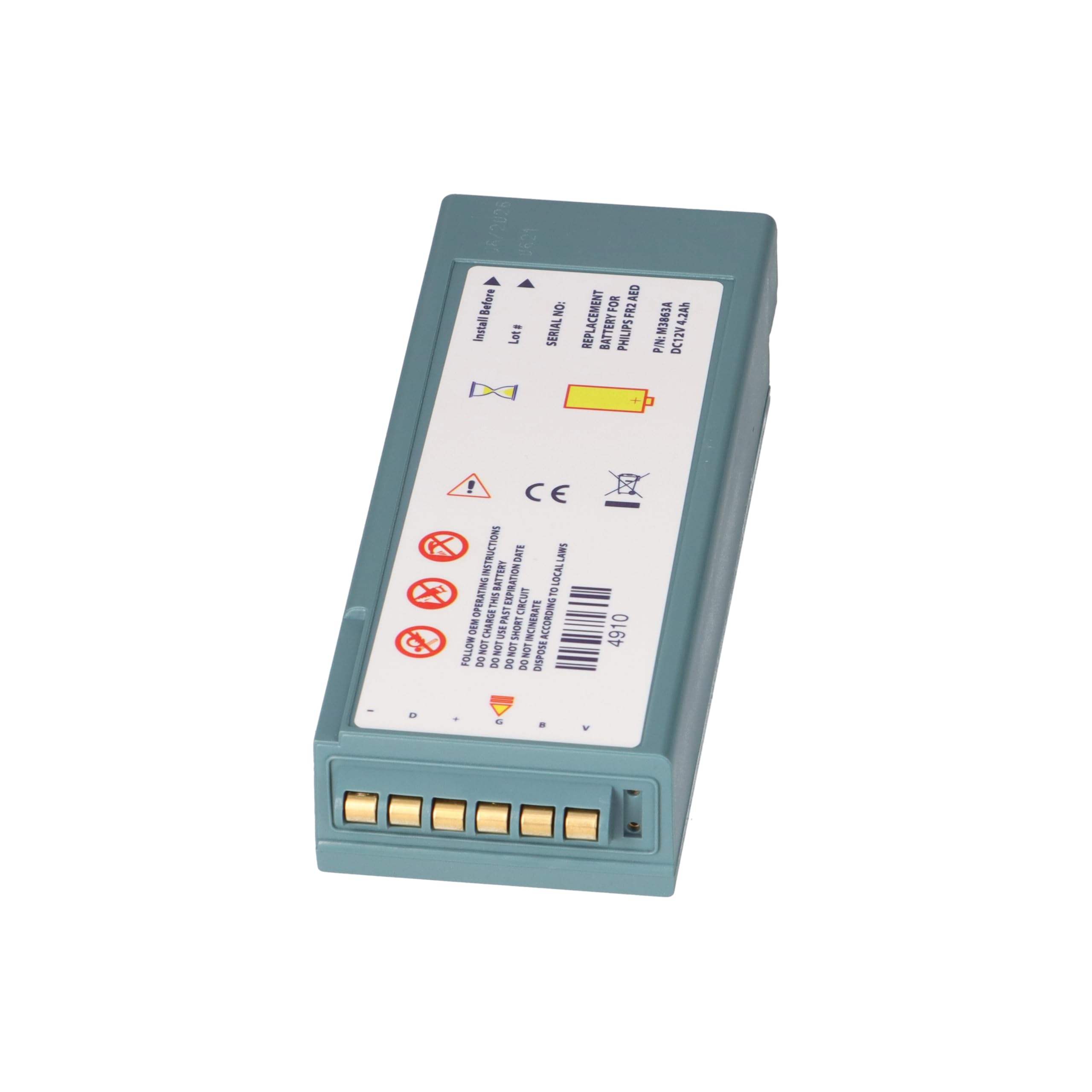 Bateria pasująca do defibrylatora Laerdal/Philips HeartStart FR2 - 12 V 4,2 Ah