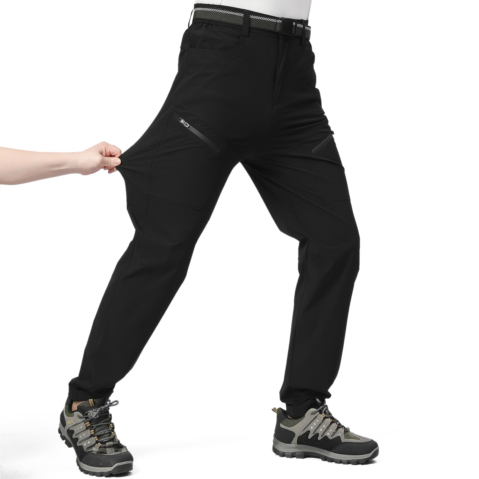 LHHMZ Herren Outdoor Wanderhosen, Schnell trocknende Hosen,