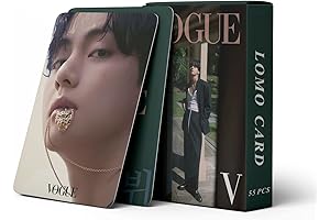 55PCS V Kim Taehyung Vogue October Photocards Collection Mini Card Postcard Lomo Cards