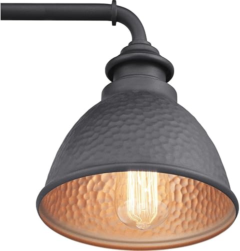 Miniatura 7 de Progress Lighting Englewood Collection - Farol de pared pequeño para exteriores con 1 luz, color negro