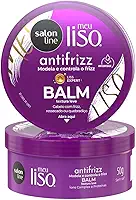 Salon Line, Balm, Meu Liso, Antifrizz, Vegano - Para Cabelos Lisos, 50 g