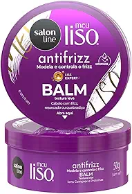 Salon Line, Balm, Meu Liso, Antifrizz, Vegano - Para Cabelos Lisos, 50 g