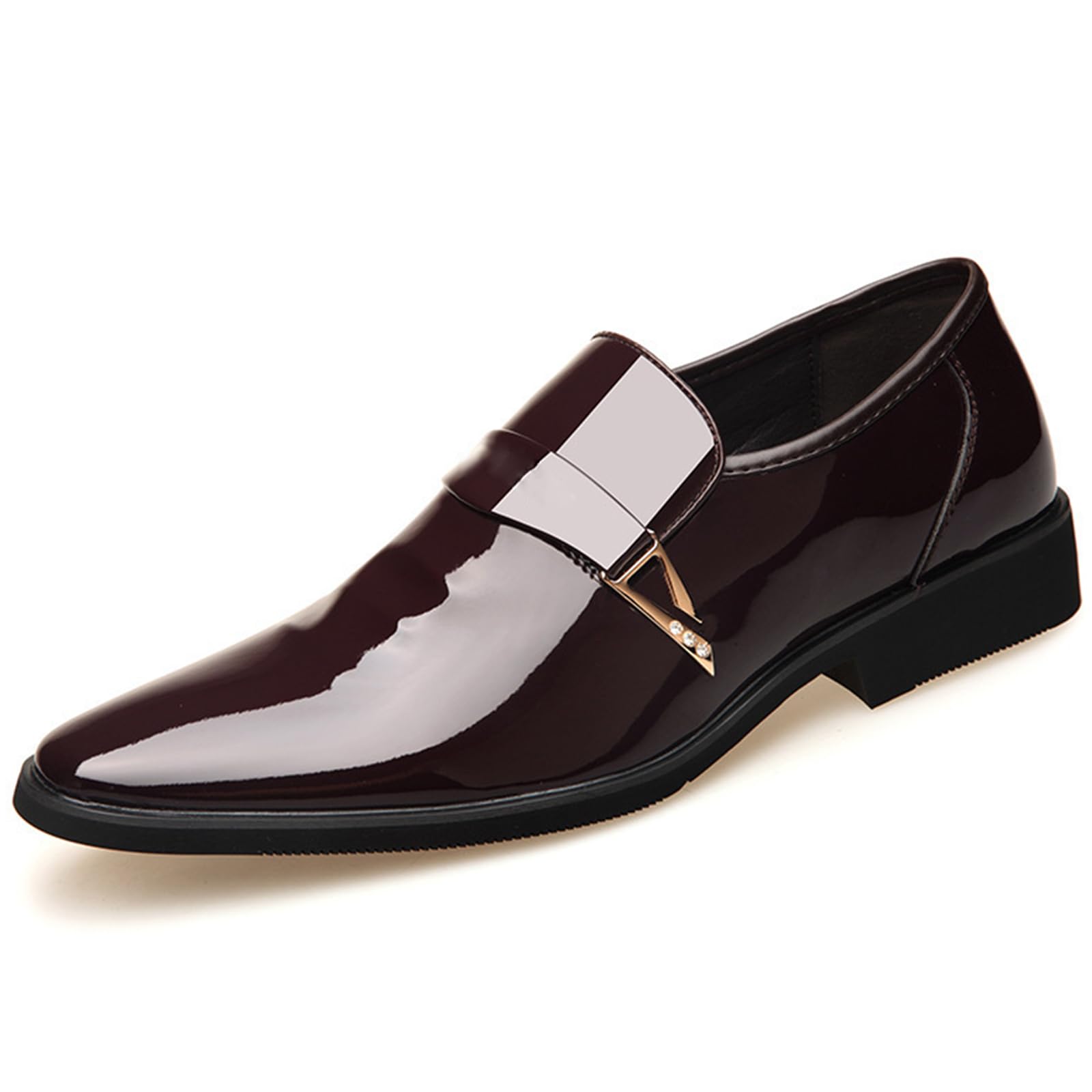 Scarpe da Mocassini da Uomo a Punta Senza Lacci | in pelle, eleganti, antiscivolo, feste, nozze, formali, ufficio, Oxford, feste, all'aperto