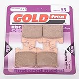 Bremsbelag Platte Bremse Gold Fren Roller Daelim 125 Sv S3 Touring 2010-2014 Av Neu