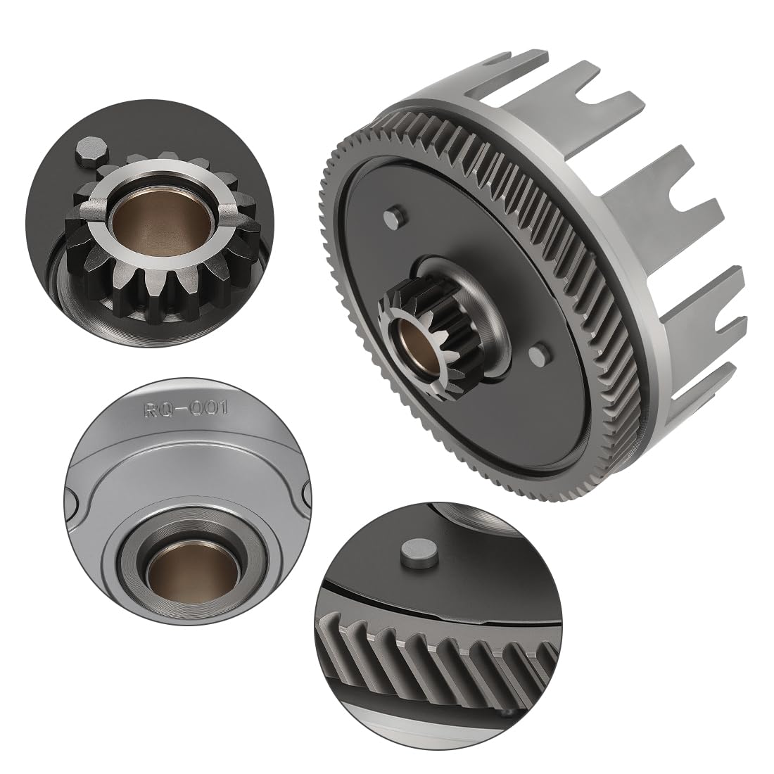 Panier d’embrayage externe + kit pignon convient pour Yama-ha Blaster 200 YFS200 1988-2006 embrayage extérieur avec engrenage primaire 3JM-16150-01