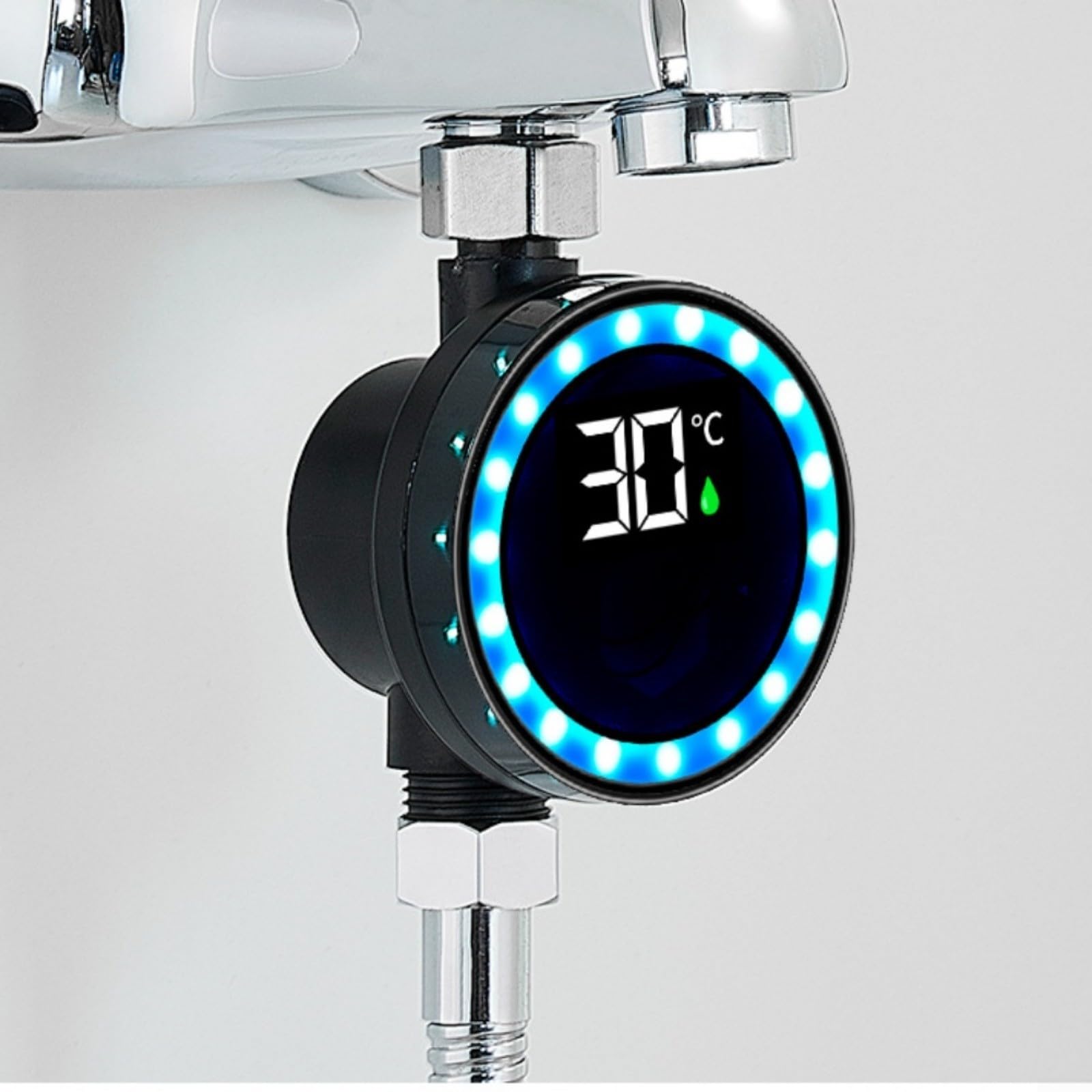 Wasserthermometer, Duschthermometer LED-Digitalanzeige, digitales mit sofortiger Temperaturanzeige