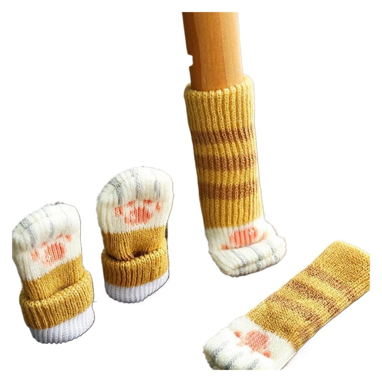Chair Leg Floor Protectors 4pcs Chair And Table Leg Covers, Foot Pads, Wear-resistant And Anti-collision Protect The Floor And Reduce Noise(Color A,8PCS)