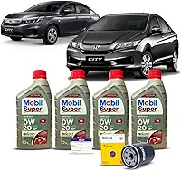 Kit Troca de Oleo 0w20 e Filtro Honda City 1.5 16v 2014 a 2022