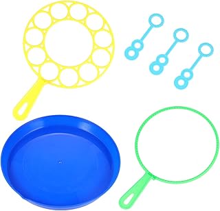 TOYANDONA Tool Toys Bubble Wands Set Bubbles Blowing Rings Bubbling Stick Big Bubbles Wand Bubble Blower Set Bubble Making Toy Bubble Maker for Outdoor Playtime Birthday Party Games,6Pcs Bubble Toy