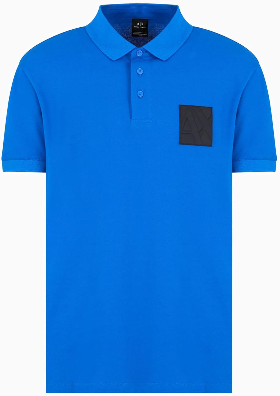 Armani Exchange Mens Stretch Cotton Regular Fit Logo Polo - Image 3