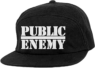 Public Enemy Baseball Cap Logo Official Black Camper Unisex Size One Size