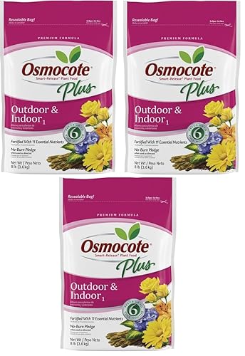 Osmocote WWKQLF - Alimento para plantas de liberación inteligente para exteriores e interiores, paquete de 3 (8 libras)