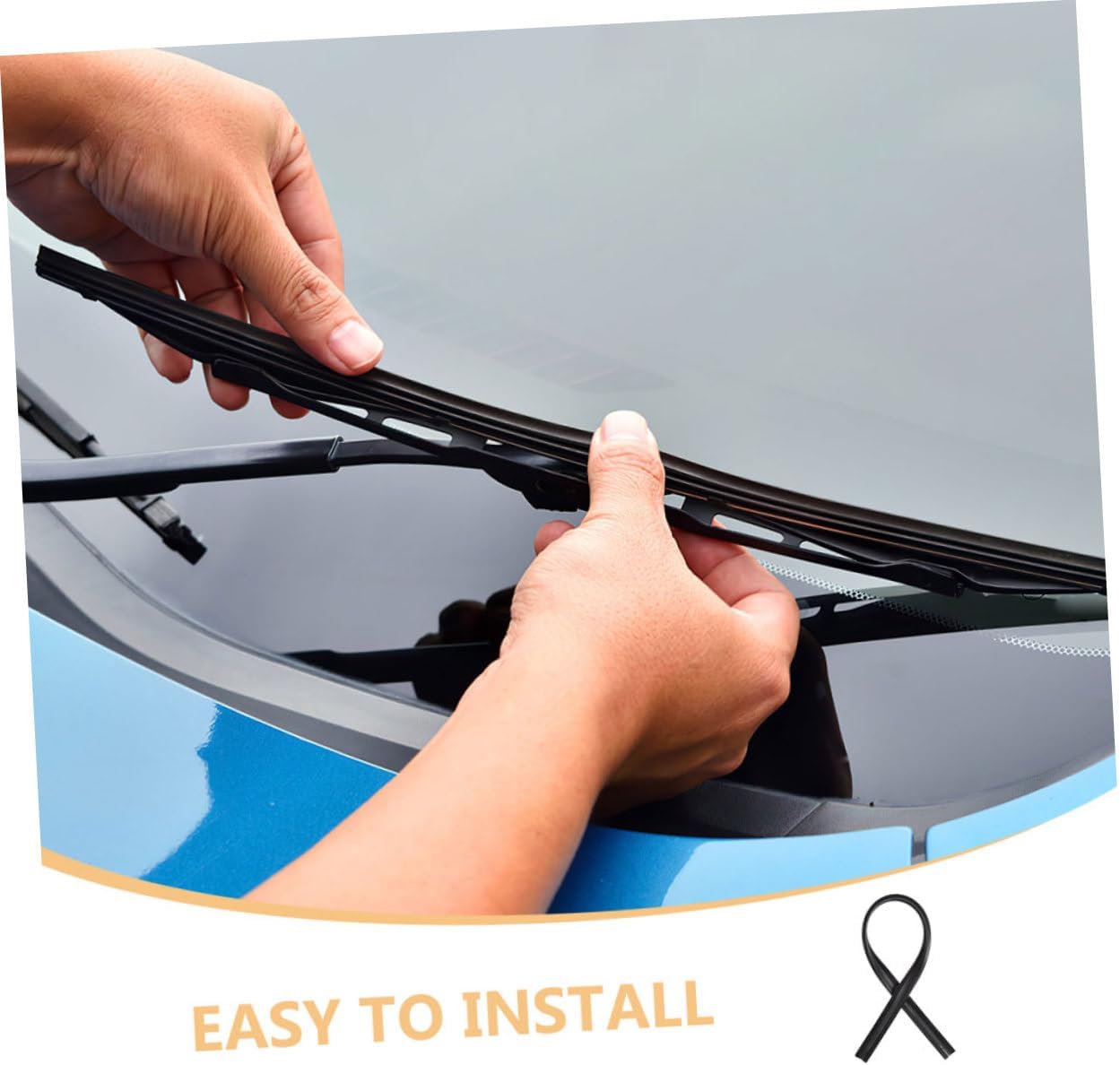BESTYASH 10Pcs Windshield Wiper Inserts Durable Replacement Wiper Refills for Cars Easy to Install Compatible with Various Vehicle Models Smooth Wiping Action All