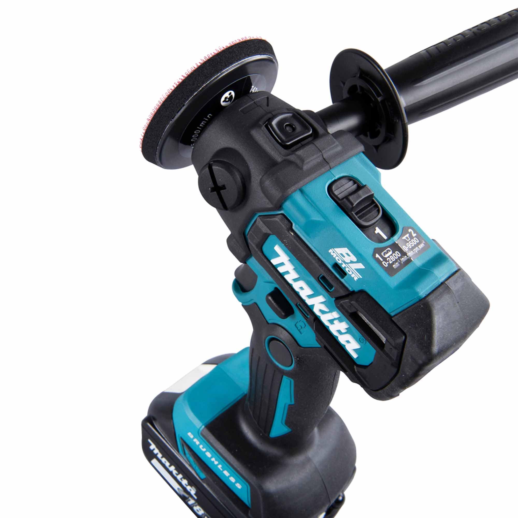 Makita DPV300ZJ Poliermaschine 18 V LXT Ø75 mm (Solo) aus Makpac