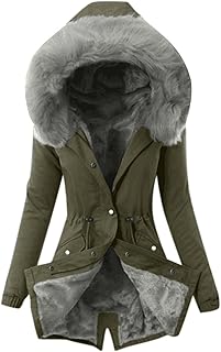 Chaqueta cortavientos para mujer, color negro, chaqueta de forro polar para mujer, chaqueta larga de invierno, abrigo de invierno grande, cálido, con capucha, chaqueta térmica con botones,