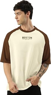 Maniac||Mens||Printed||Round Neck||Raglan||Half Sleeve||Cotton||Oversized||Tshirt Price In India