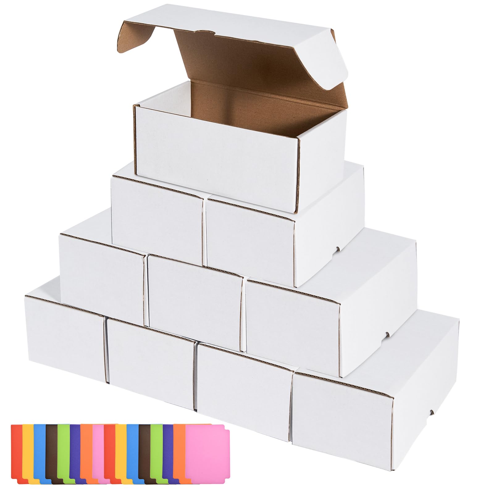 10 Pcs Trading Card Storage Box, Mtg Card Storage with 16 Trading Card Dividers