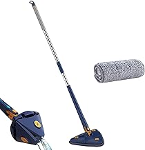 Mop pare, Mop limpeza giratório ajustável 360, Mop triangular giratório, mop poeira para piso, teto, paree janela do carro Sritob