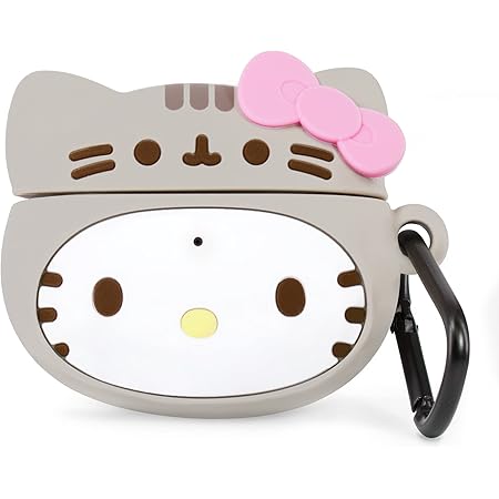 Hello Kitty Liquid Silicone 3D pouzdro pro AirPods 1/2 černé/Hello