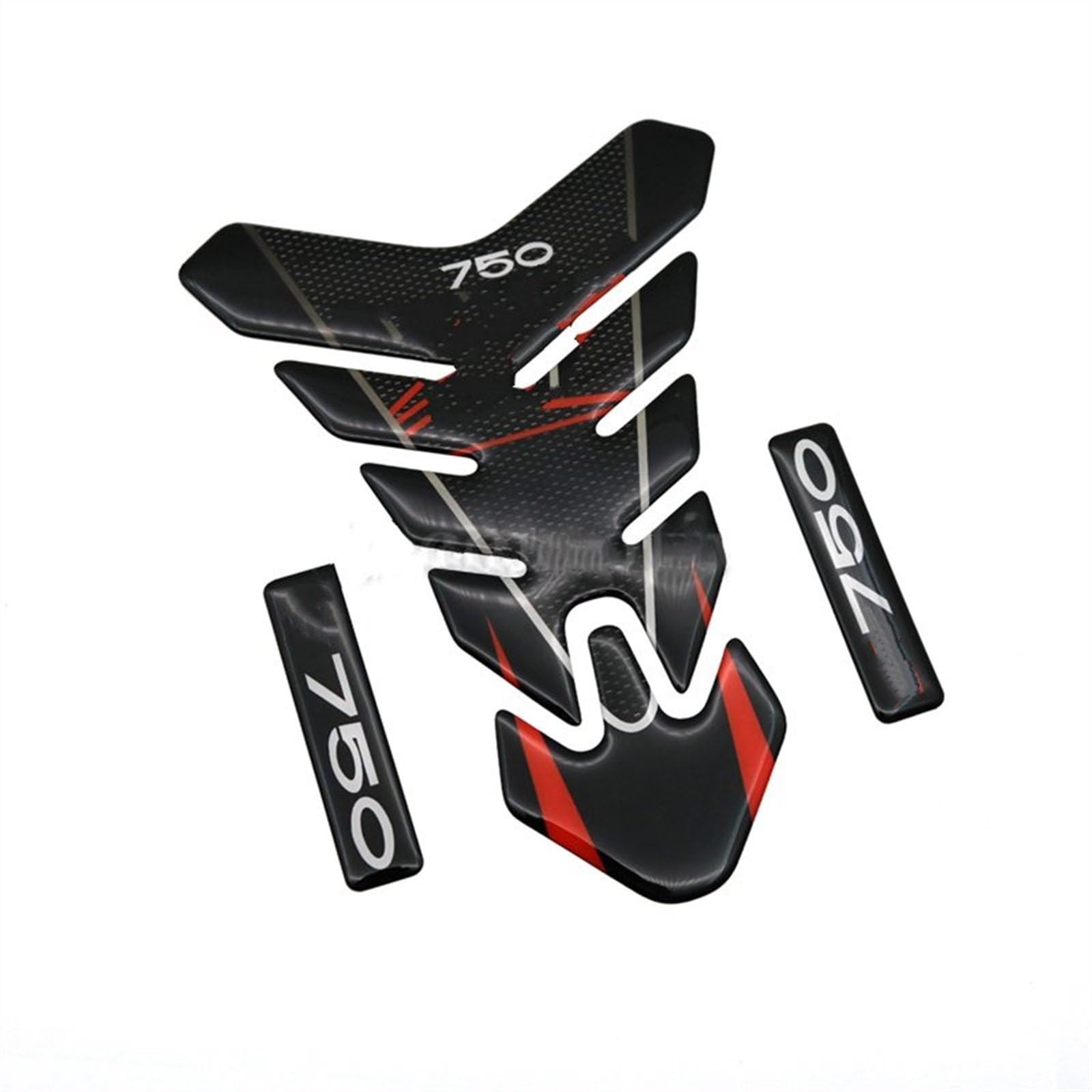 Dtsgcx Color1 Motorcycle Sticker Emblem Protection Tank Pad Decal For Kawasaki For Z750 For Z750r(Color1)