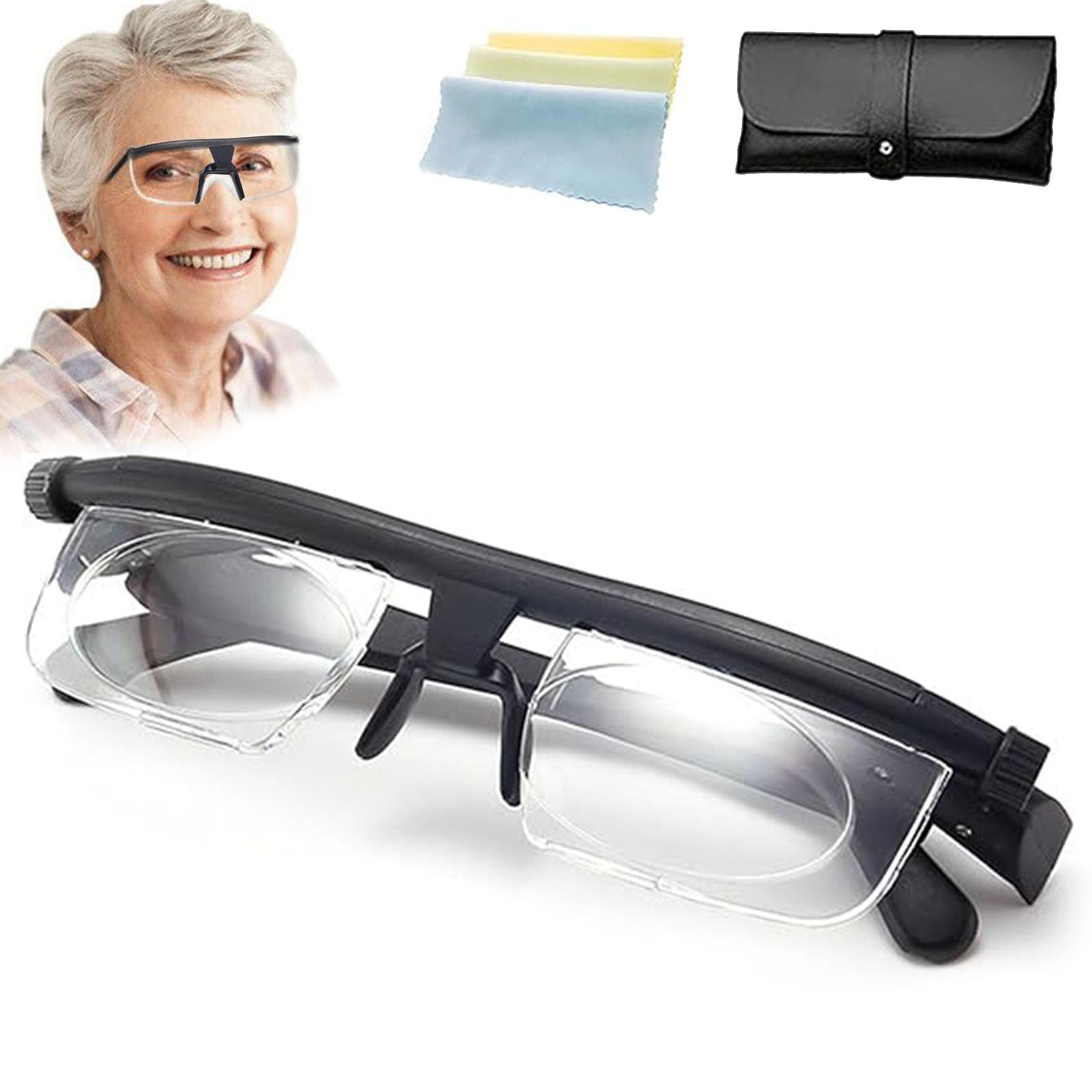Primafocus Adjustable Glasses, Primafocus Glasses, Adjustable Focus Glasses, Near and Far Sight (1pcs)