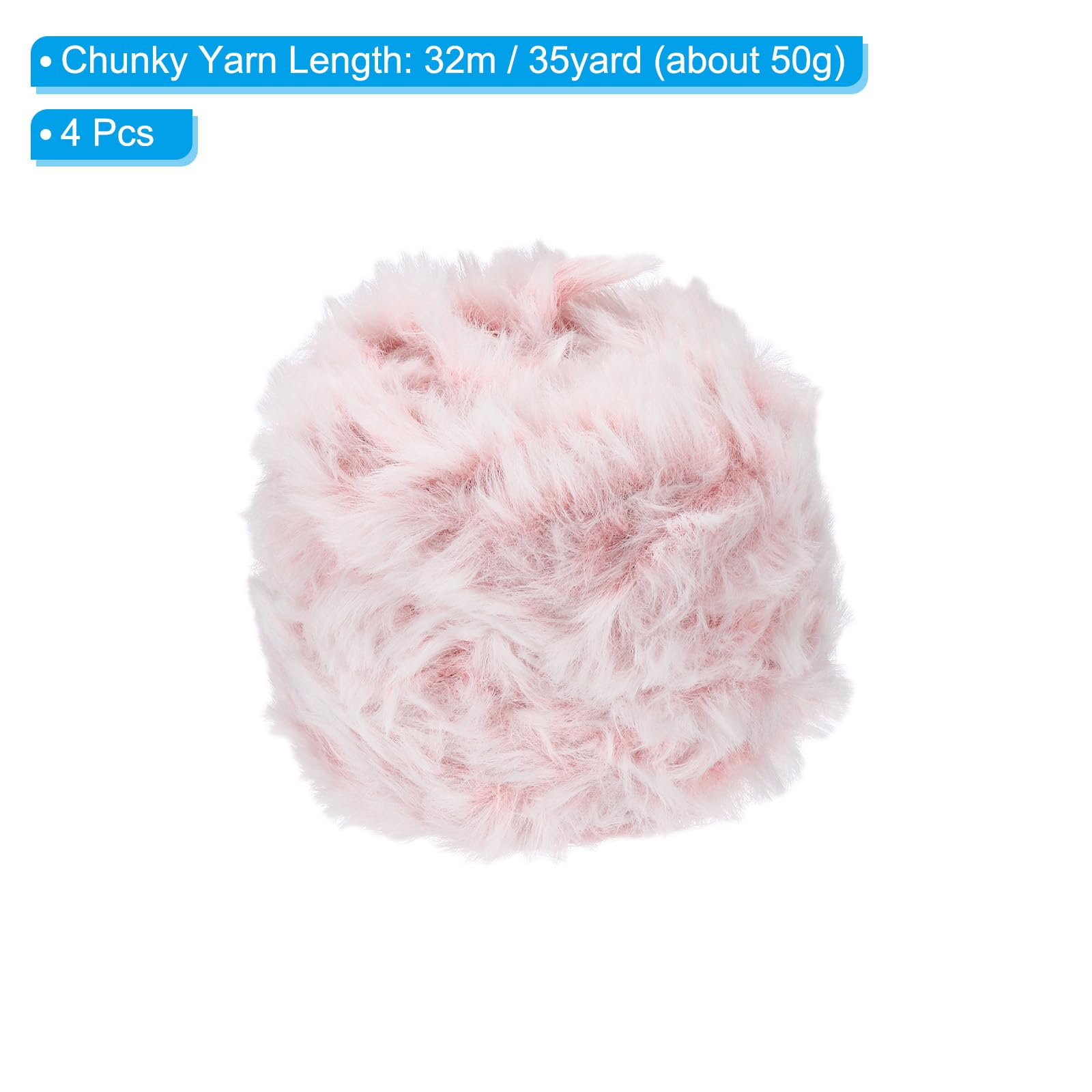 PATIKIL 35yds Faux Fur Yarn - Image 2