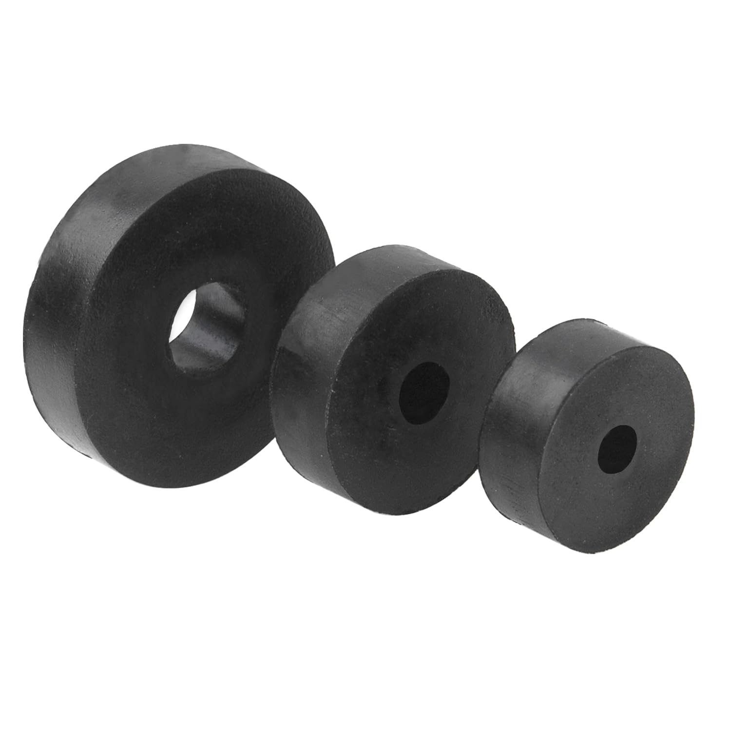 Rrina 12Pcs ID 1/4" 5/16" 1/2"Heavy Rubber Isolation Feet Pads Thick