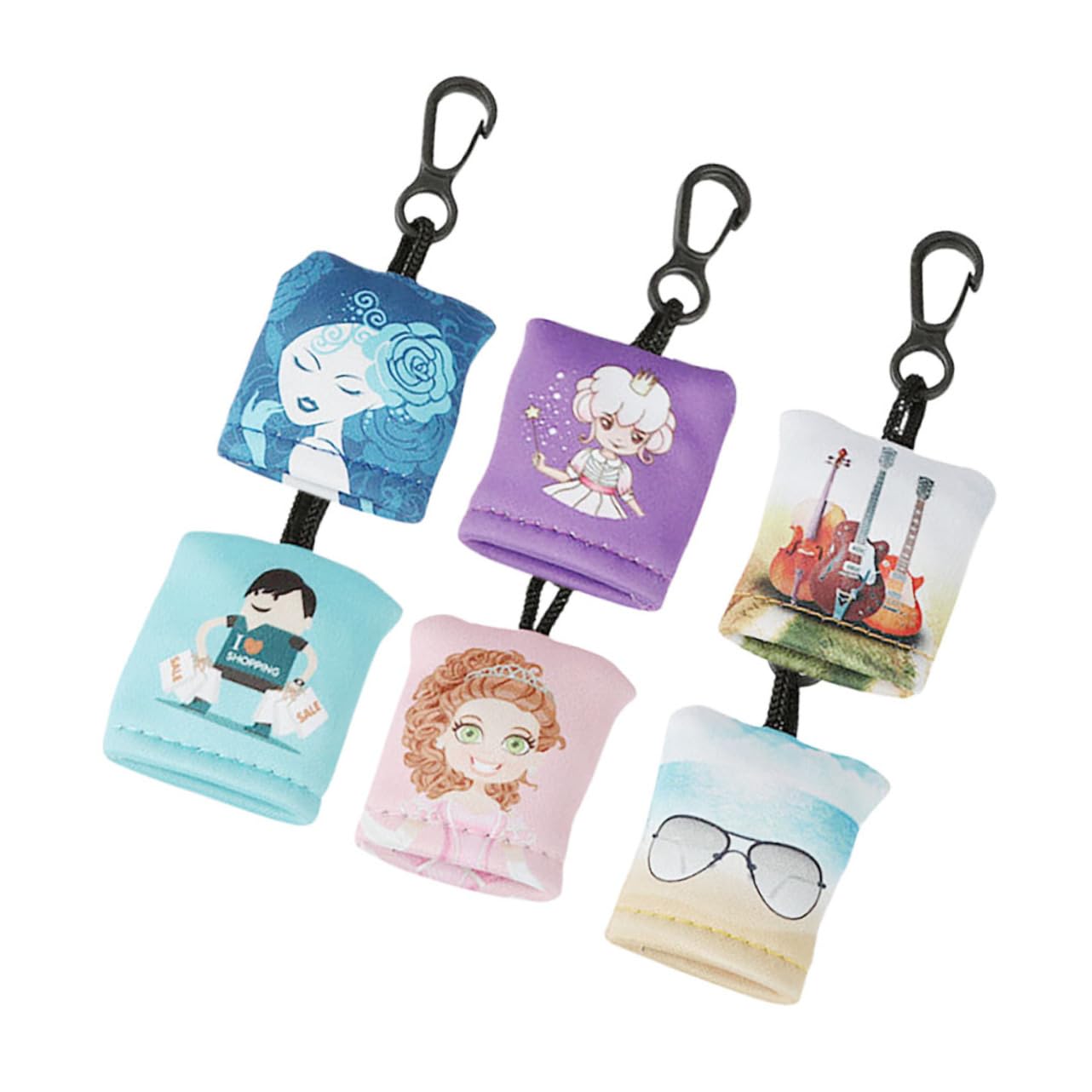 COLLBATH Piezas llavero gafas de tela limpiador de joyas paño para gafas jinkies Agarre de limpieza para gafas limpiador de lentes de cámara para anteojos