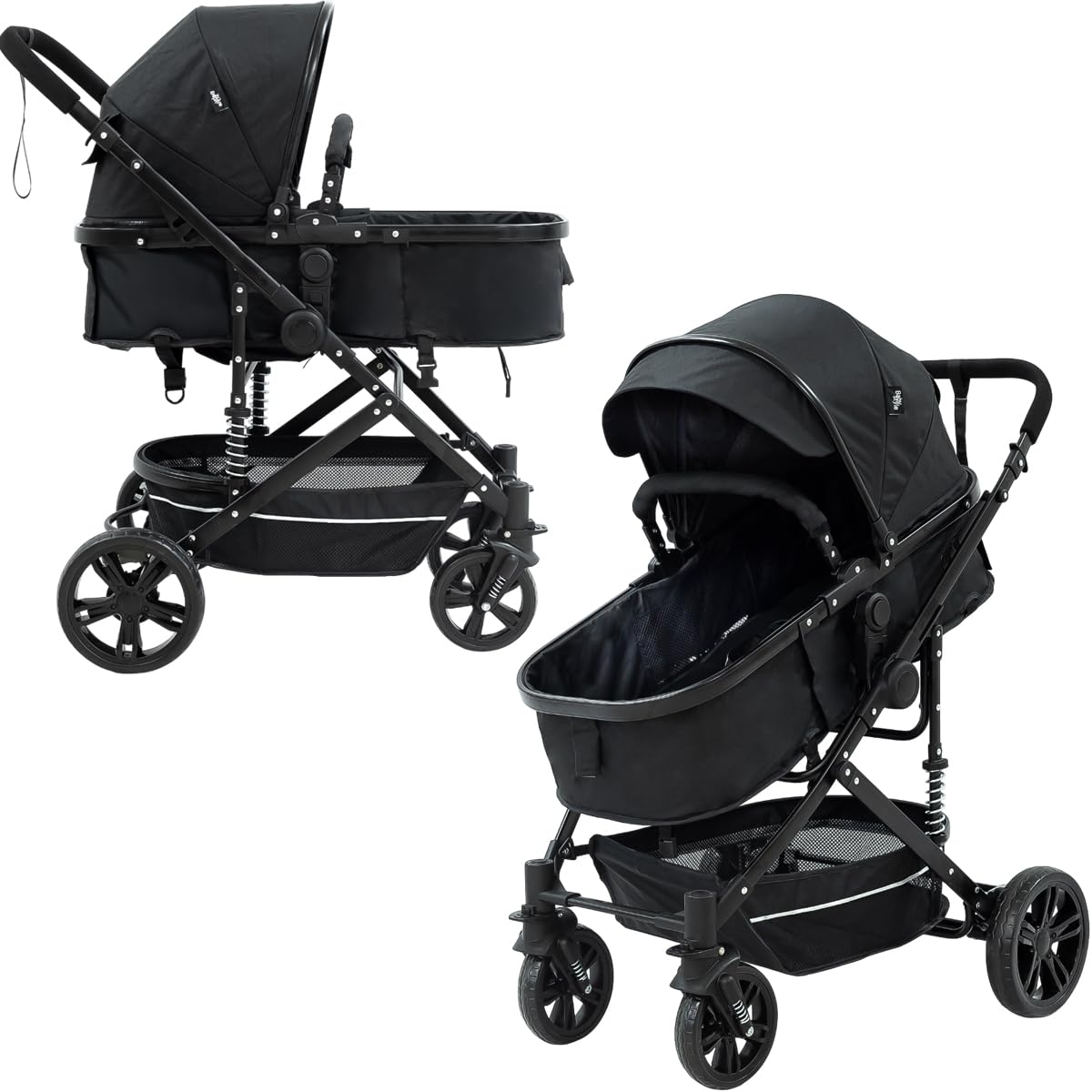 Carrinho de Bebê Passeio Reversível Moisés 2 em 1 Baby Style