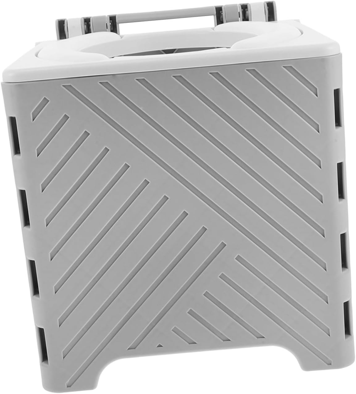 FRCOLOR Portable Folding Toilet with Lid Compact Lightweight Travel Potty for Boys and Detachable Seat for Easy Cleaning Foldable Urinal Chair for Camping Car Outdoor and Indoor Use