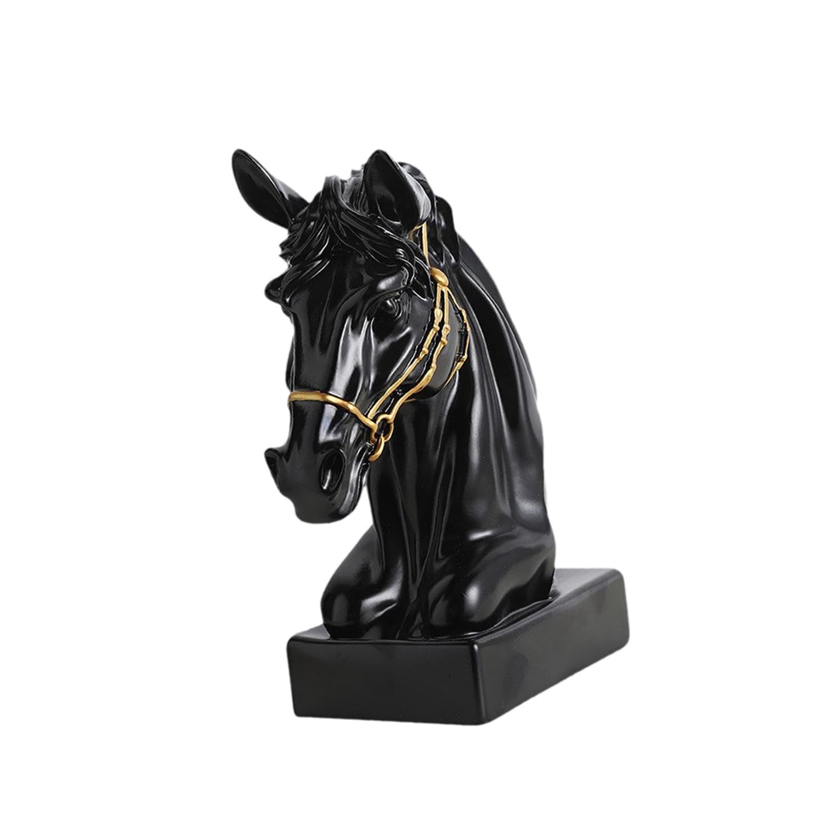 Colcolo Estatua de Cabeza de Caballo Decorativa, decoración del hogar, Elegante, Figura de de Caballo, Escultura para galería, estantería, Mesa