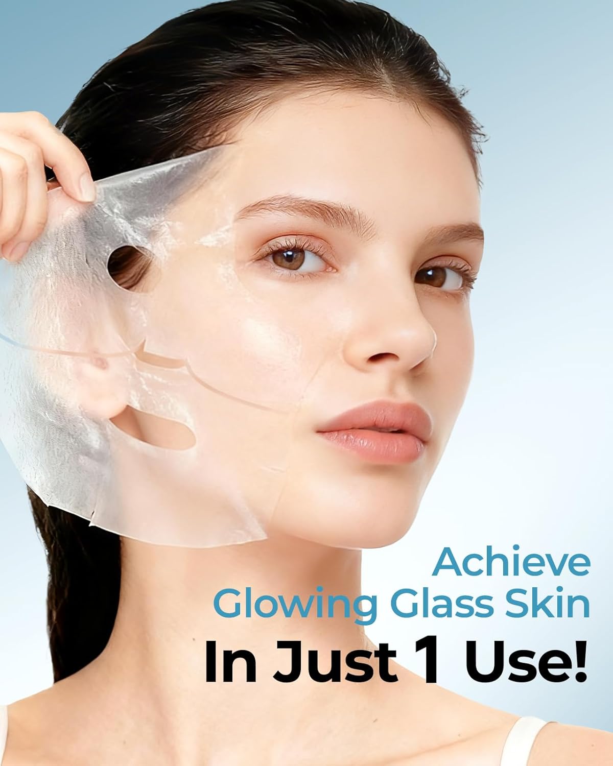 Wokatta 6 Pack Bio-Collagen Face Mask, Hydrating Overnight Masks, Anti-Wrinkle Face Lifting Mask for Elasticity, Pore Minimizing, Firming, Moisturizing, Facial Mask Skincare - Image 4