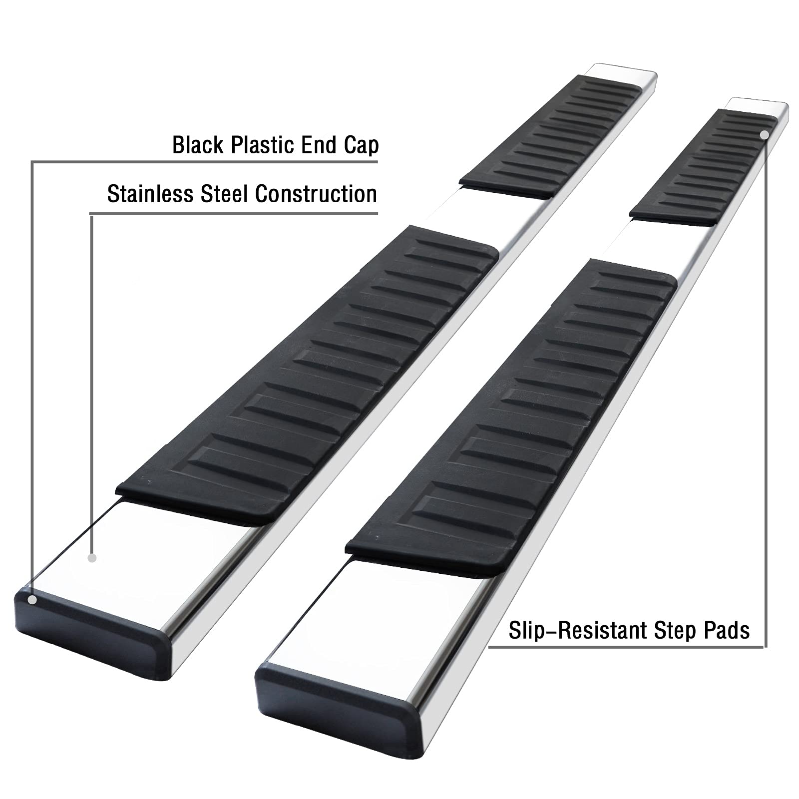 6 Inches Running Boards for 20192022 Dodge Ram 1500 Crew Cab New Body