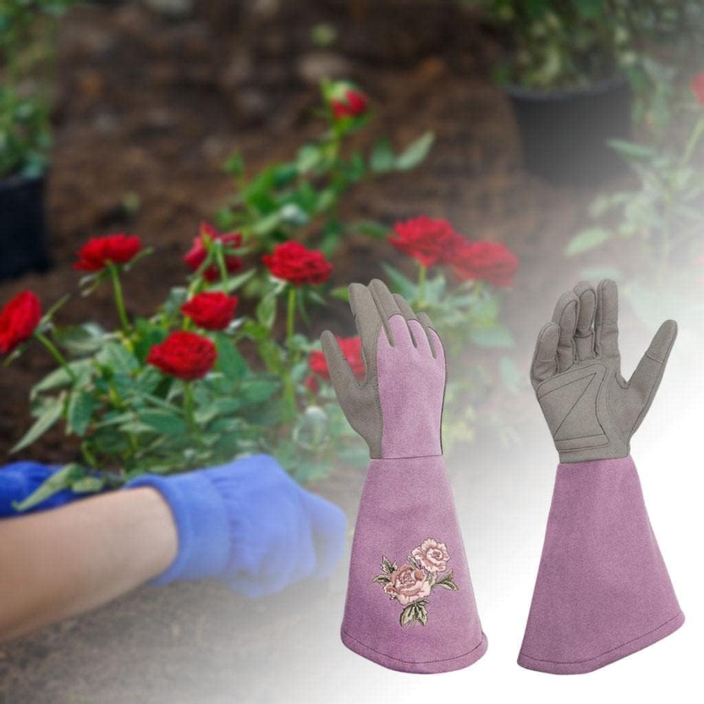 Guanti resistenti al calore/al fuoco, guanti da giardinaggio, guanti da lavoro, guanti resistenti al giardinaggio, prova di piantagione, giardino, potatura di rose, potatura di rose, cespugli spinosi,