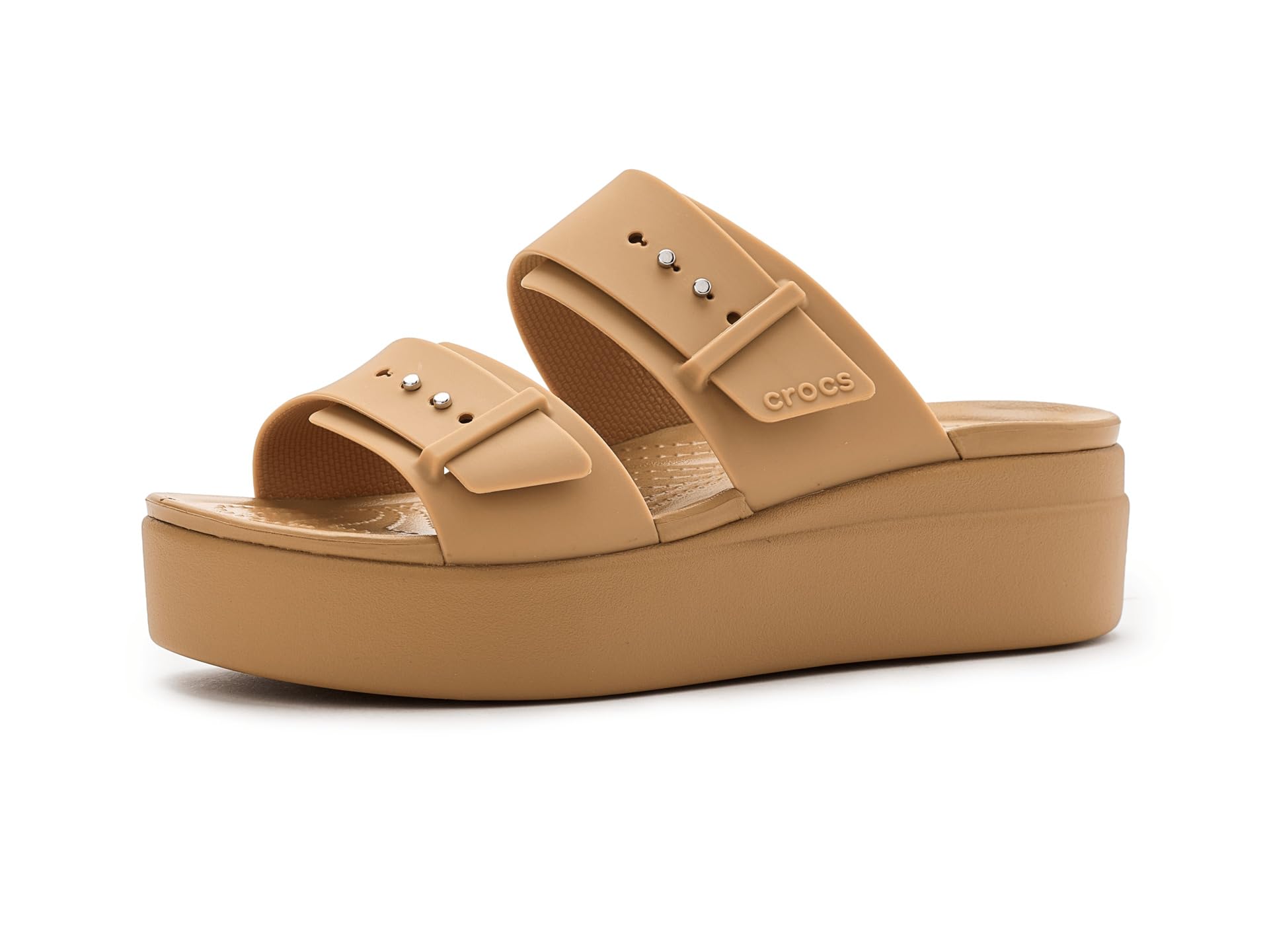 Crocs Women's Brooklyn Buckle Low Wedges