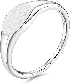 925 Sterling Silver Rings for Women Girls 18K White Gold...