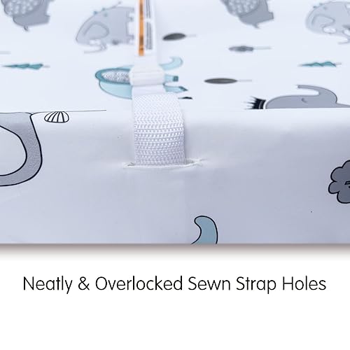 Miniatura 4 de AMROSE Paquete de 3 fundas para cambiadores de fácil cuidado, sábanas de microfibra ultra suave para cambiar pañales para bebés, niños y niñas,