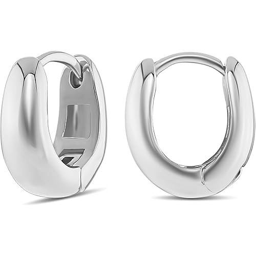 MILLA 14k Gold Huggie Earrings or Sterling Silver Huggie Earrings for Women Multipack & Individuals - Ear Huggers Earrings for Women Trendy Y2K Earrings, Preppy Earrings - Lightweight & Hypoallergenic
