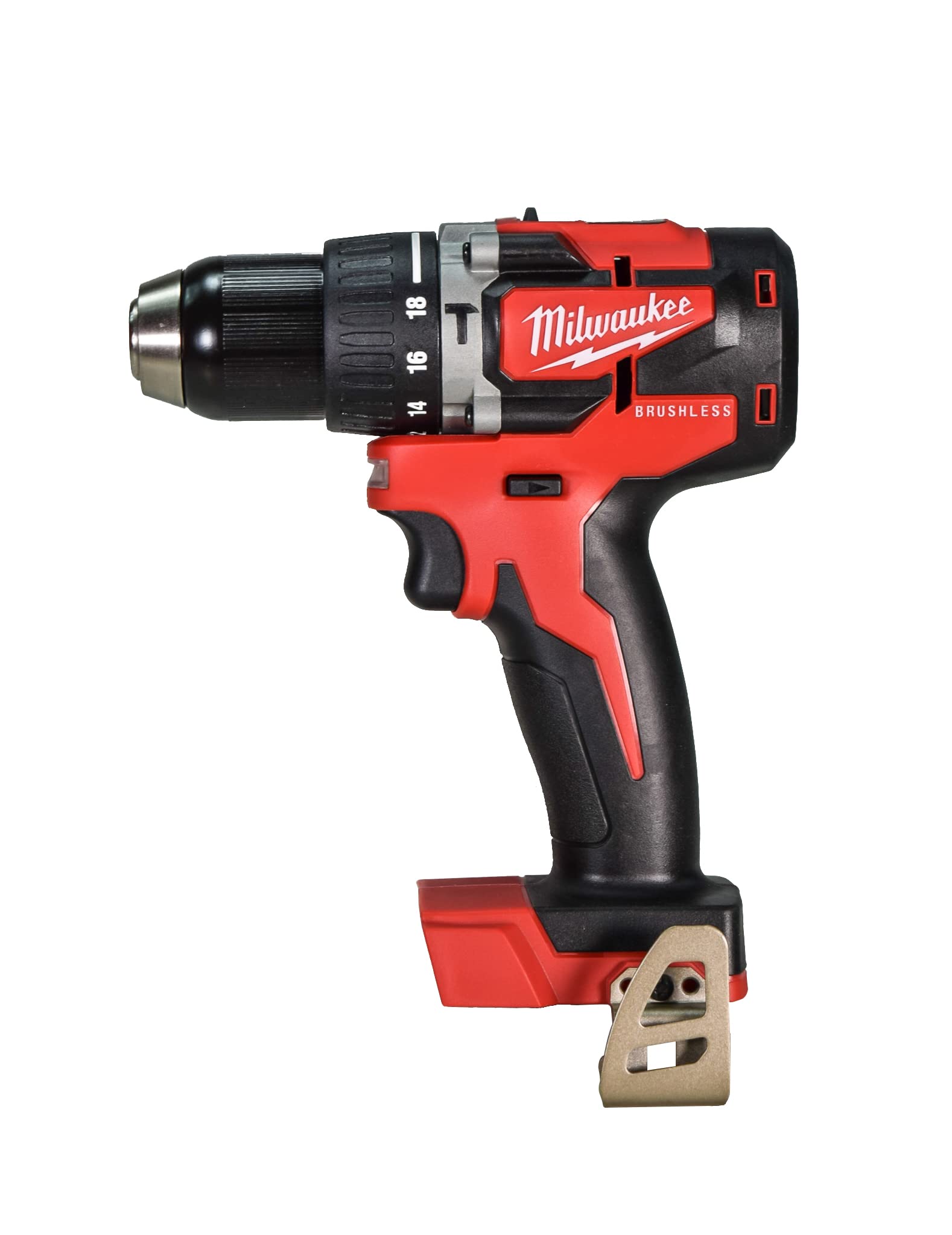 2802-20 M18 18V 1/2" Compact Cordless Brushless Hammer Drill/Driver