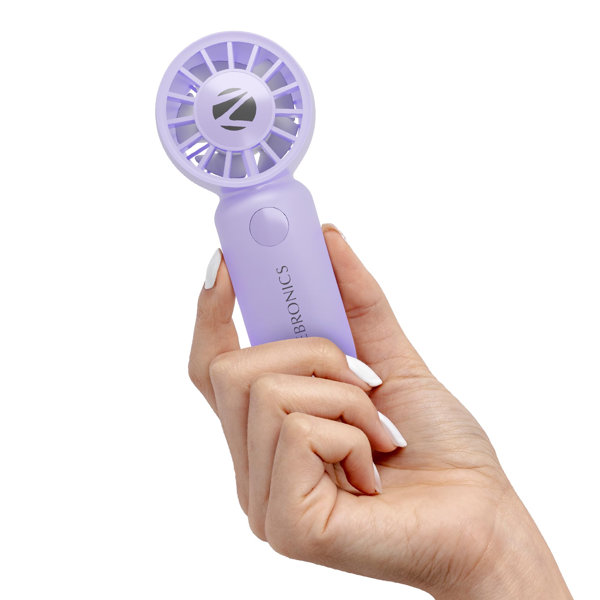 Zebronics HEAT BUSTER 100, Mini Portable Hand Fan, 10500 RPM, 3 Speed Modes with Brushless Motor, Upto 5.4m/s Airflow, Type C Charging, for Travel, Makeup, Office, Home (Purple)-image-46