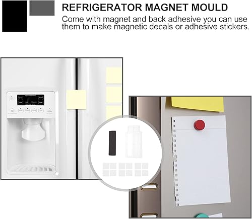 Miniatura 7 de EXCEART Letrero para lavavajillas, molde de letrero sucio para lavavajillas, nevera, molde de resina de fundición de utensilios de cocina (blanco)