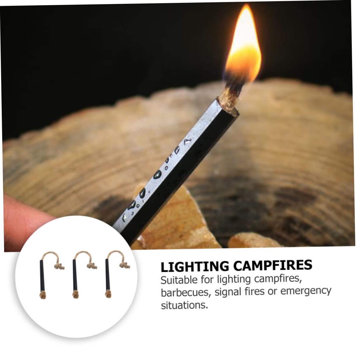 BESPORTBLE 18stücke Teiliges Camping Feuerstarter wasserdichte Und Zündschnüre Für Outdoor-aktivitäten Und BBQ Langlebig Und Leicht Zu Bedienen