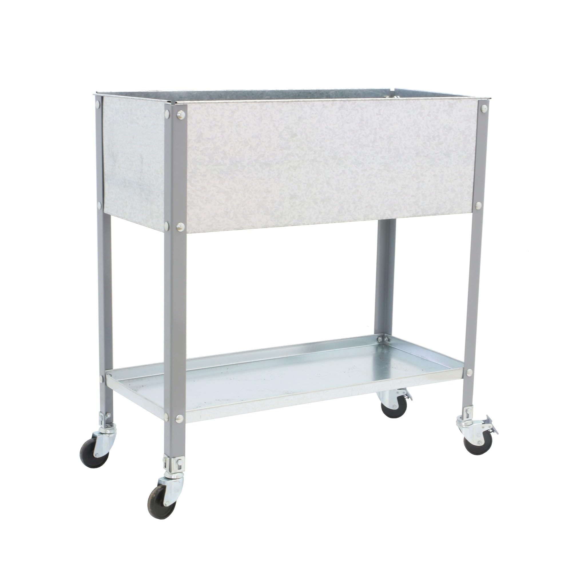 HUERTO URBANO SIMONGARDEN URBAN TOP CON RUEDAS 1200x400 GRIS/GA