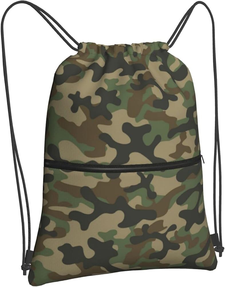 Amazon.co.jp: [Rxkubiwe] ジムサック 巾着袋 ナップサック 迷彩 緑