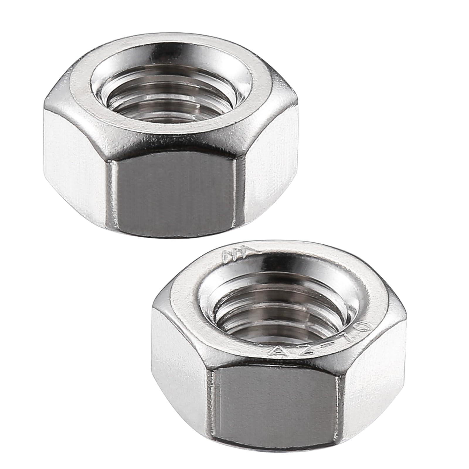 Wensilon Metric M10 304 Stainless Steel Hex-Nuts (200pcs)