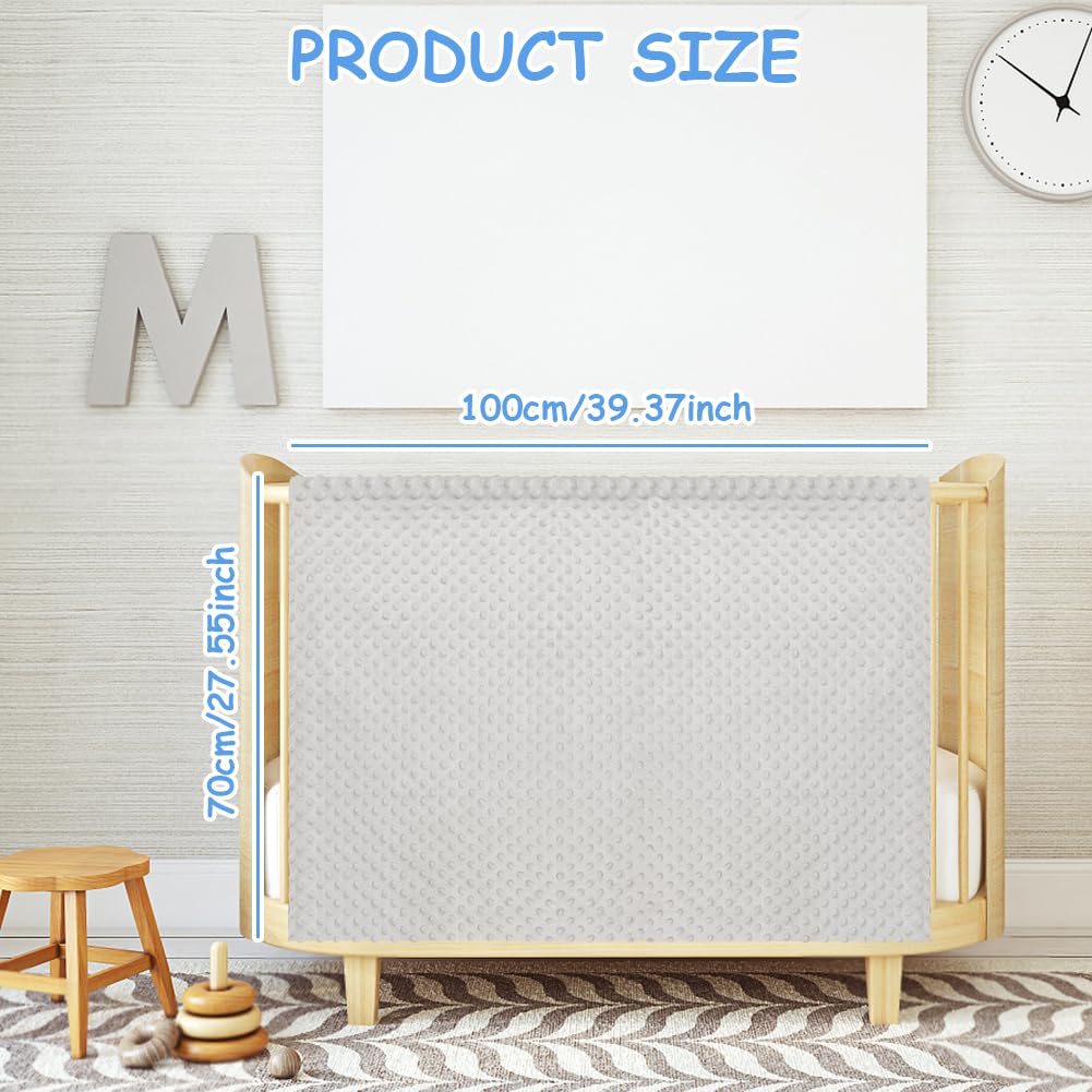 HOTUT Baby Blanket, Warm Baby Throw Blanket, Soft Plush Baby Blankets with Dotted Backing, 70x100cm Kids Baby Blanket Newborn Gifts, for Unisex, Toddlers, Boys Girls, Fits Pram/Moses Basket - Image 2