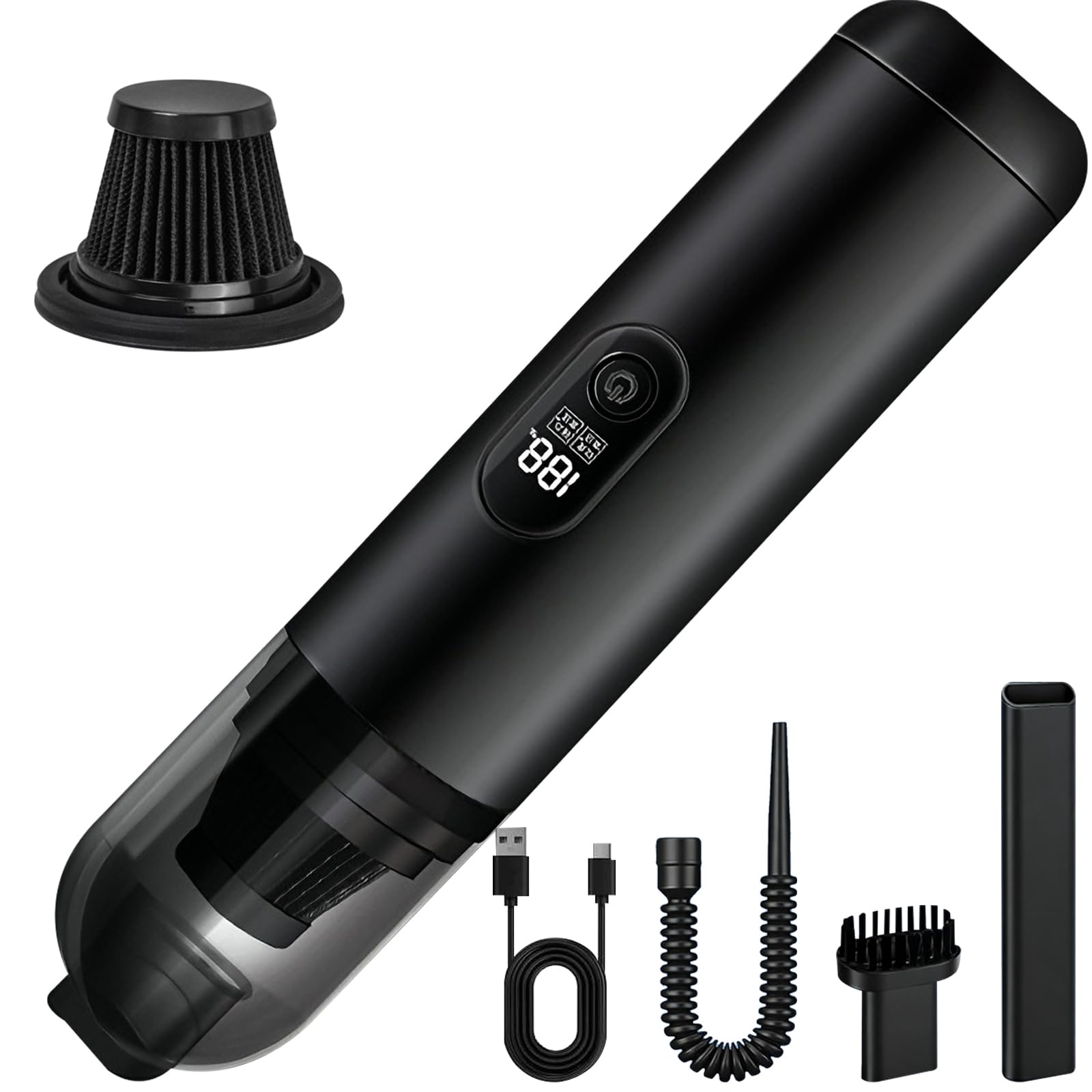 PEGOVO 18000Pa Handheld Car Vacuum